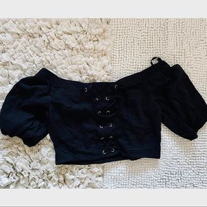 Drawstring Crop Top
